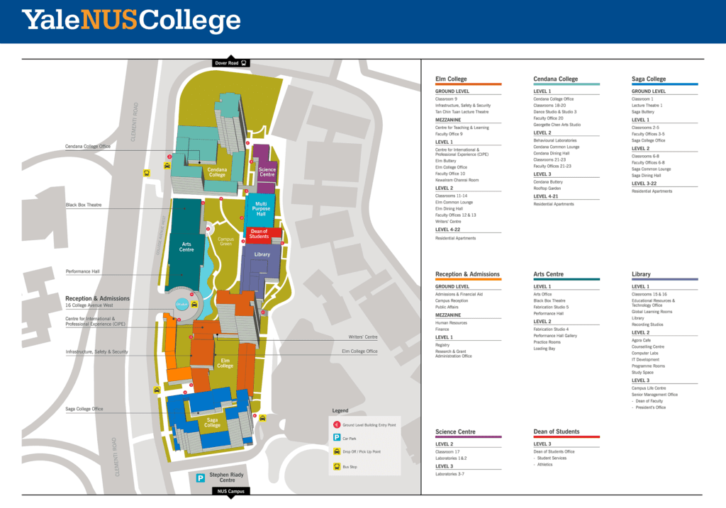 Campus Map Yale Nus College