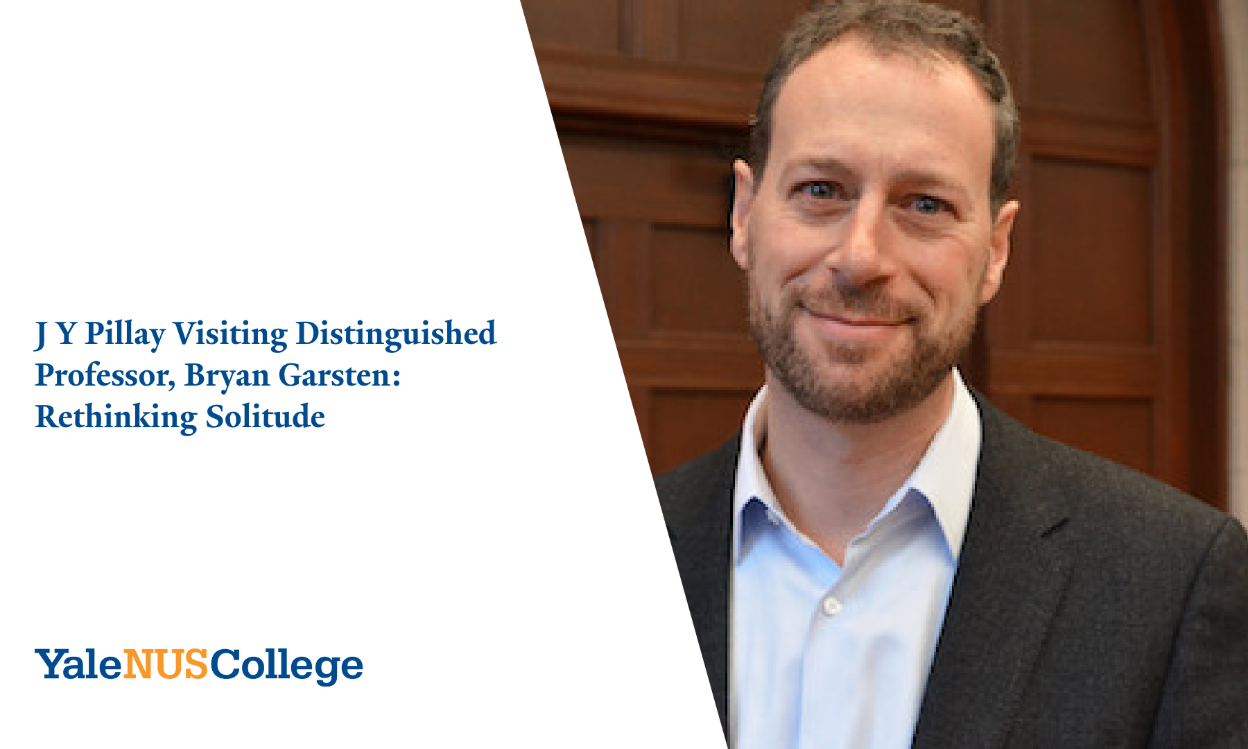 J Y Pillay Visiting Distinguished Professor, Bryan Garsten: Rethinking Solitude