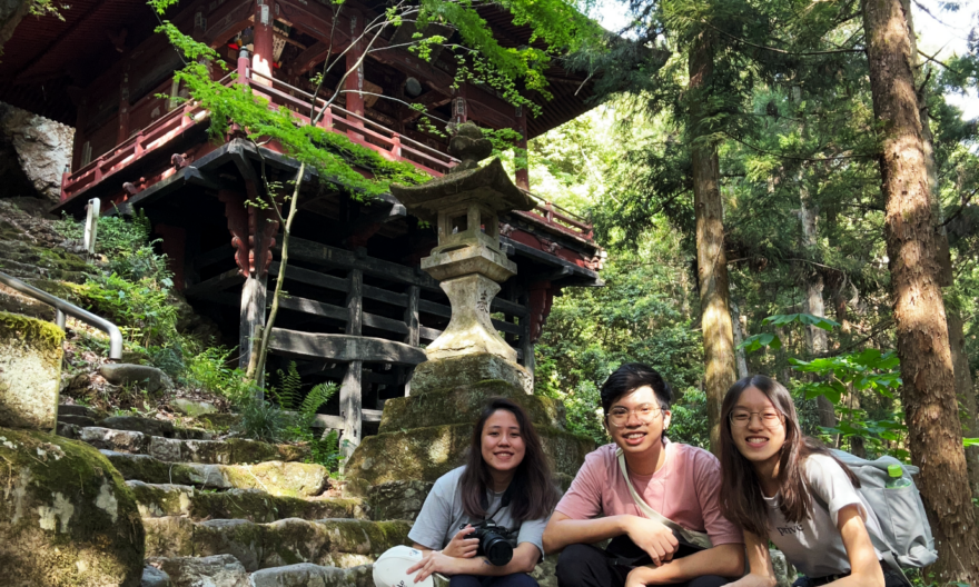 Yale-NUS students learn about religious rituals in Japan through a travel fellowship